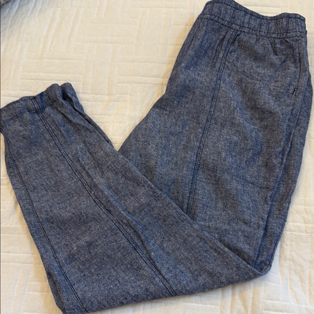 Casual Denim-Style Blue Pants